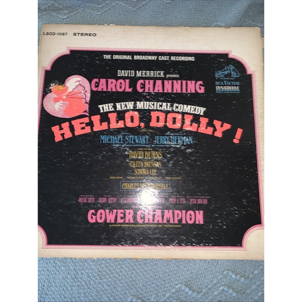 Vintage Record Album: Carol Channing "Hello, Dolly!" Stereo 1964 With Autograph